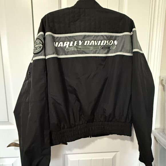 VTG Harley Davidson Motorcycle Jacket Screaming Eagle Riding USAMade Men XL - Picture 9 of 16